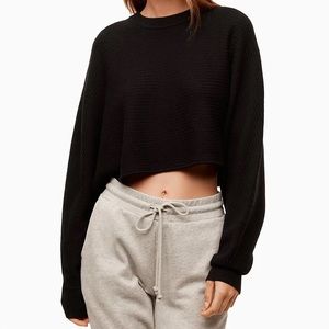 Wilfred Free Lolan Cropped Merino Wool Sweater